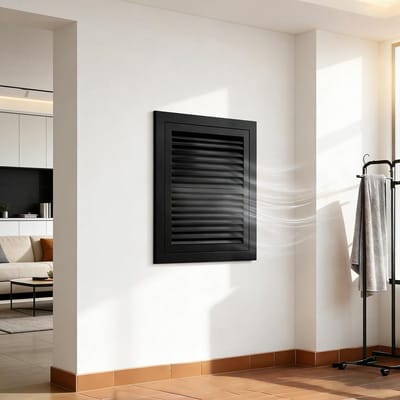 Ventilatierooster Paneel - Luchtstroom Deksel - Verborgen Toegang - Verwijderbare Zijwand - 30 x 60 cm - Aluminium