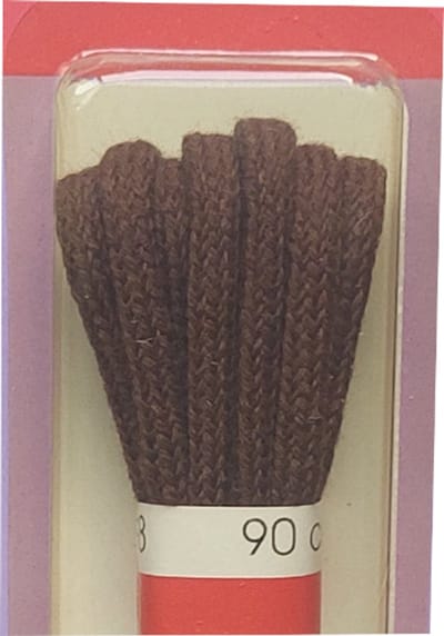 Ronilux Veter - Middel Bruin - Rond - Koord Veters - Lengte 90 cm - Dikte 3,5 mm - Schoenveter