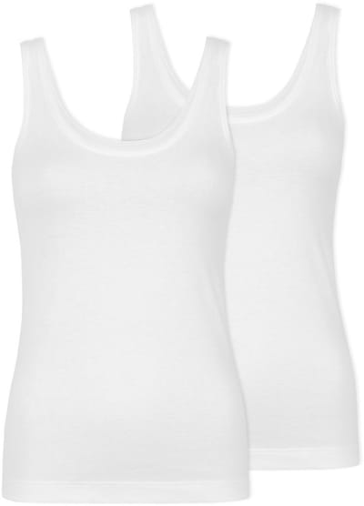 SNOCKS Tank Top Dames van Biologisch Katoen 2-Pack - Slim Fit Pasvorm - Hoogwaardige Onderhemden - Comfortabel & Duurzaam