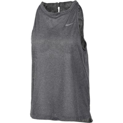 Nike Effen Kleur Ronde Hals Mouwloos Sport Vest Dames tops Grijs 831779-060 L gray