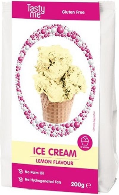 Set van 4 IJSMIXEN - mix voor ijs chocolade,Lemon aardbei en vanille GLUTENVRIJ
