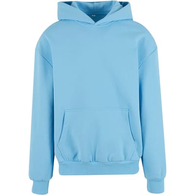 Build Your Brand - Ultra Heavy Oversized Hoodie - Baltic Blue maat XS
