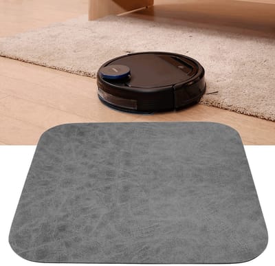 Dailygoods- Absorberende Mat Antislip - Waterdichte Pad - Universeel voor Robot Stofzuiger - Afmetingen 42x42x0,5cm - Perfecte Pasvorm - Rubber Materiaal - Stofzuigermat