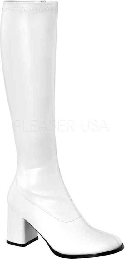 Pleaser Kniehoge laarzen -42 Shoes- US 12 Wit