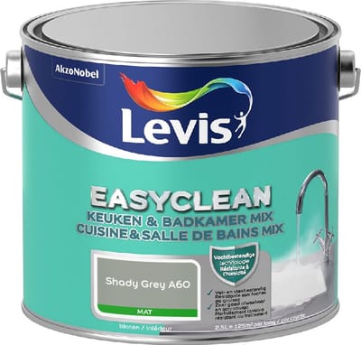 Levis - Easyclean Keuken & Badkamer Mix - Shady Grey A60 - Mengverf - 2,5 L