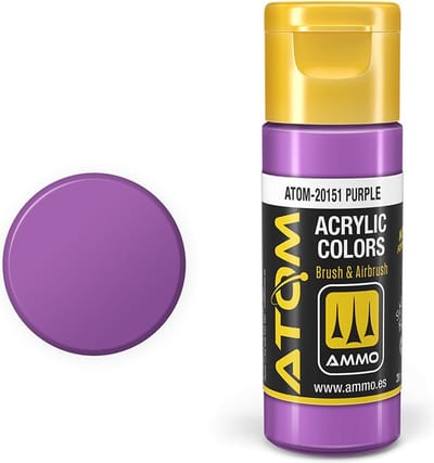 AMMO by Mig Jimenez Hobbyverf Acrylverf - MIG 20151 ATOM - Purple - Acryl - 20ml Verf flesje - 20 ml