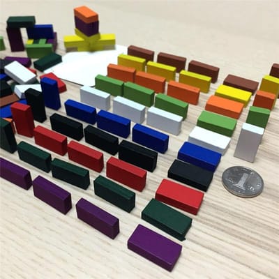 50 stuks Schakels Stuk Rechts Hoekig Voor Token Puzzel Bordspel Schakels Stukken Bordspel Accessoires Hout Pion schaakstuk Kaart oranje
