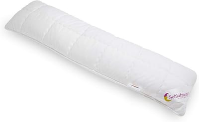 Zijslaapkussen - Lichaamskussen - Ontspannen liggen - Aloë vera overtrek - 40 x 140 cm - Wit