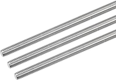 RVS 304 Volledig Gegalvaniseerde Schroefdraadstang M6 x 400mm - Set van 3 Stuks