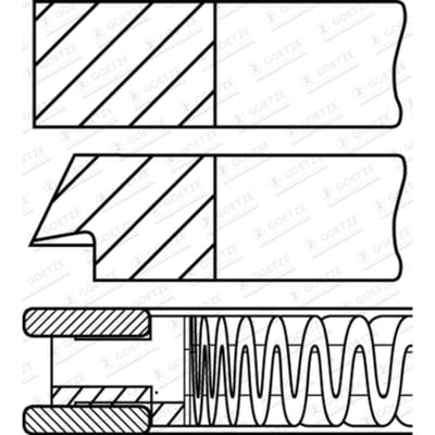 Goetze Engine Zuigerveren set GOETZE 08-141300-10