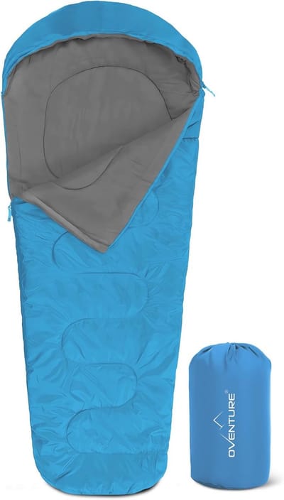Warm Comfortabele Mummyslaapzak 230x80 cm | Ideaal voor Kamperen, Logeren & Reizen | Waterafstotend | Temperatuur 5°C - 8°C