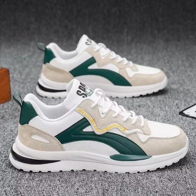 Herfst Nieuwe Trendy Herenschoenen Outdoor antislip casual platte Mode dikke zool hardloopschoen Comfort veelzijdig herenschoeisel 40 white