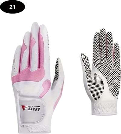 Livano Golfhandschoenen 2 Stuks - Golf Accessoires - Handschoen AntiSlip - Dames - Roze - Maat XL