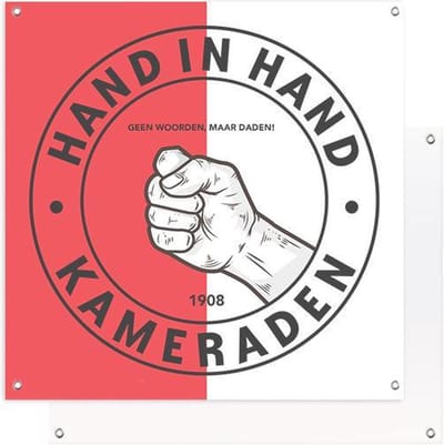 Tuinposter | Hand in Hand | 60 x 60 cm