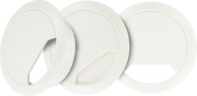 TQ4U Kabeldoorvoer - ABS Kunststof - Ø 60 mm - Verstelbaar - Wit - 3 stuks