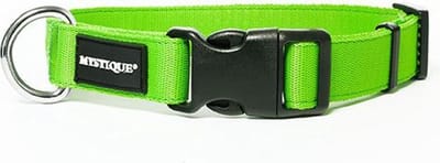 Mystique Nylon Halsband Neon Groen 30-40cm