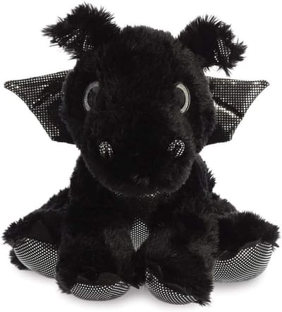 Zacht Speelgoed Onyx Draak 12 Inch - Magische Creaties uit het Sparkle Tales Koninkrijk