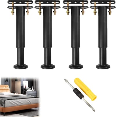 Verstelbare Meubelpoten Set voor Keukenkasten, Bedden, Banken en TV Meubels - 4 Stuks (18-31 cm) - Ideaal voor Verhoogde Meubels en Stabiele Ondersteuning