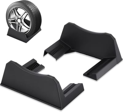 2 Stuks Auto Banden Display Rack - Verstelbare Breedte Bandenstandaard voor Opstelling en Opslag