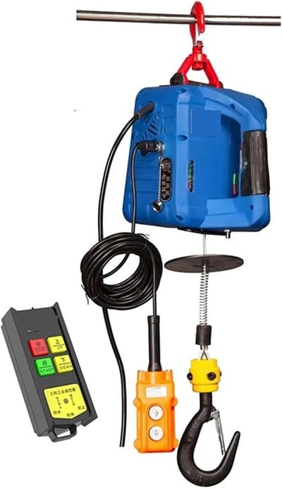Elektrische Takel - Mini Hijsapparaat - Zware Lasten Verplaatsen - Afstandsbediening Besturing - 100kg 25m