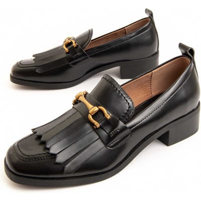 Montevita Heel Mocassin Megane In Zwart