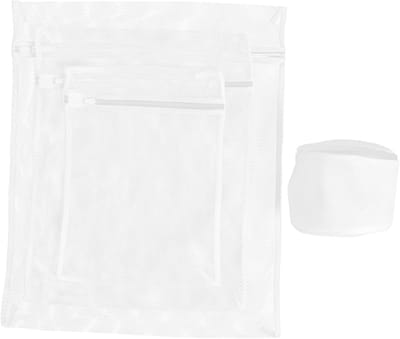Waszakken Set - Kledingbeschermers Wasmachine - Delicaat Wassen - Fijnmazig Gaasontwerp - 4 Stuks - Grijs