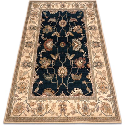 Kleden Rugsx tapijt POLONIA Loare Frame velvet marineblauw 200x300 cm