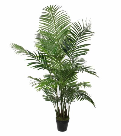Mica Decorations grote Palm kunstplant - groen - H130 x D125 cm - top kwaliteit