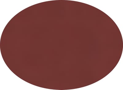 ZICZAC - Placemat TOGO - SET/6 - Ovaal - Dubbelzijdig - Kunstleer - 33x45 cm, rood