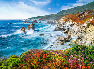 Castorland puzzel Big Sur kustlijn Californië USA - 2000 stukjes landschap.