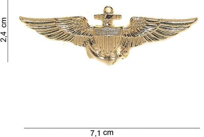 Embleem metaal US navy pilot wing pin