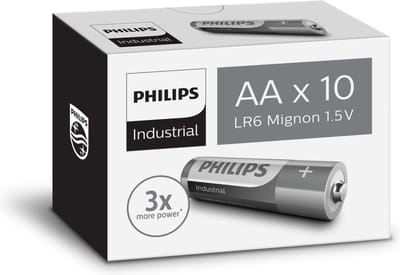 Philips Industrial AA batterij 1.5V (10 st.)