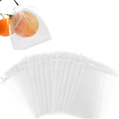 Beschermzakjes voor Fruit en Groenten - Organza met Trekkoord voor Natuurlijke Bescherming Tegen Ongedierte