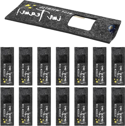 15 Stuks Vilten Hoezen voor Geschenken - Duurzame Vilt Cadeauverpakking voor Chocolade, Teambuilding en Bedrijfsbijeenkomsten, Perfect voor Personeelsmotivatie