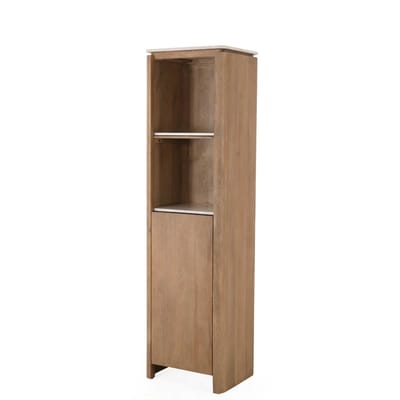 StarFurn Boekenkast Dallas Naturel Mangohout 200x55cm