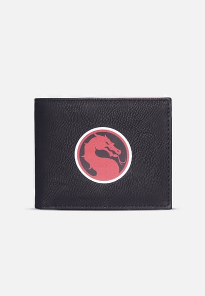 Mortal Kombat - Dragon Logo Bifold portemonnee - Zwart