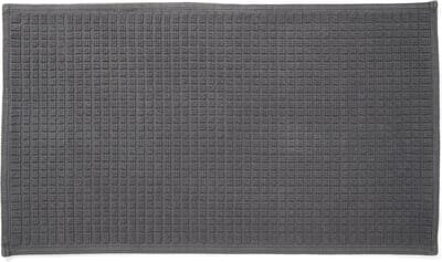 Casilin Antislip Badmat 55x95 cm - Antraciet - Waterabsorberende Badkamermat - Wasbaar & Sneldrogend - 100% Katoen - Royal