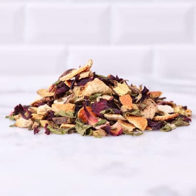 Mediterranean Mix – Kruidenthee | Munt, Citroengras, Hibiscus, Sinaasappelzest, Verveine | 450g