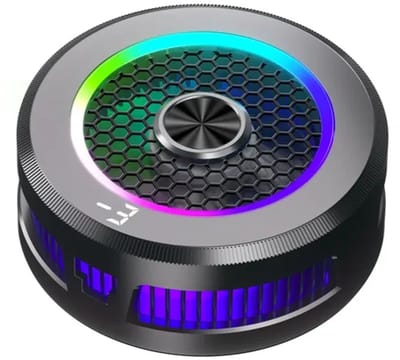 Koelblok Geschikt voor mobiele telefoons, halfgeleider, snelle warmteafvoer, ventilator, koelblok, magnetisch/achterplaat, 2-in-1 koelblok