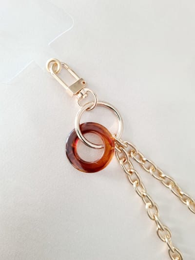 Klassiek Telefoonkoord met universele hanger - Goud Luxe Polsketting voor telefoon - 27 cm| Goudkleurig Telefoon accessoire