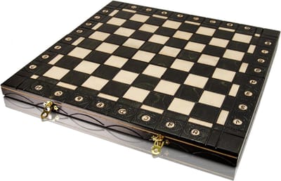 Houten Schaakbord - Traditioneel Spel - Intellectuele Ontwikkeling - Handgemaakt Ontwerp - 41 cm - Niet gespecificeerd
