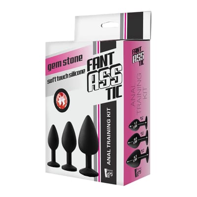 Dream Toys - Fantasstic anal set 3 anaalpluggen rode siersteen - Rood