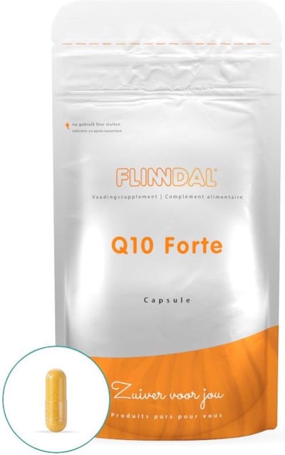 Flinndal Q10 Forte Capsules - Hoog Gedoseerd - Met Vitamine B2 voor Extra Energie - 90 Capsules