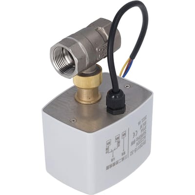 Vanne à bille motorisée 3 fils 2 commandes Silencieuse Corps en acier inoxydable DN20 Vanne à bille électrique 3 4in AC220V