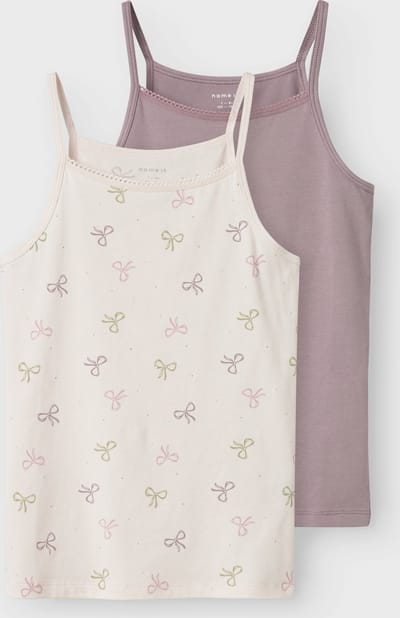 NAME IT - NKFSTRAP TOP 2P BARELY PINK BOW NOOS - Meisjes