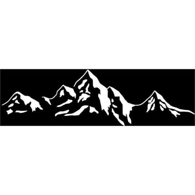 Bergstickers Op De Auto Grappige Vinyl Decal Waterdichte Decoratie Voor Achterruit Auto Sticker 30*8.8cm wit