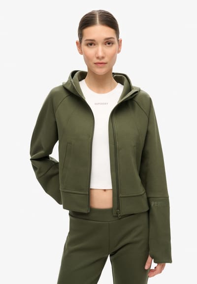 Superdry - Sport Tech Relaxed hoodie met rits - Dames - Hoodies