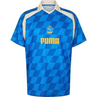 Puma Performance T-shirt met dambord voor heren (Hyperblauw)
