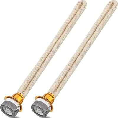 Lont met Steentje - 2 Stuks - 14 cm - Geurbrander lont met steentje - Olielamp Lonten - Geurlamp Lonten - Lont met steen klein - Olielamp - geschikt voor elke grote geurlamp/geurbrander