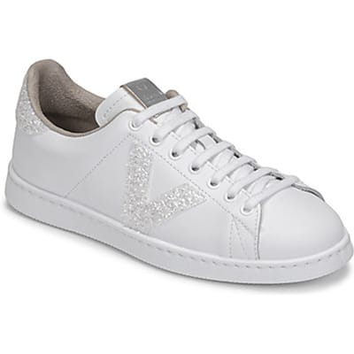 Leren sportschoenen Victoria tennis glitter